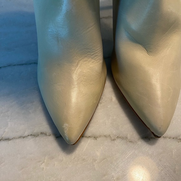 New Schutz Mikki Up Leather Boot in Oyster Size 7 - Picture 8 of 13